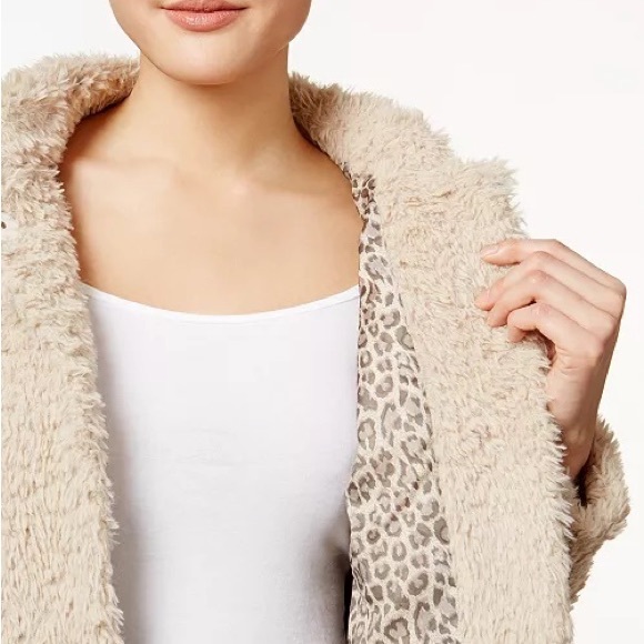 Kenneth Cole Teddy Faux-Fur Coat - Picture 3 of 3